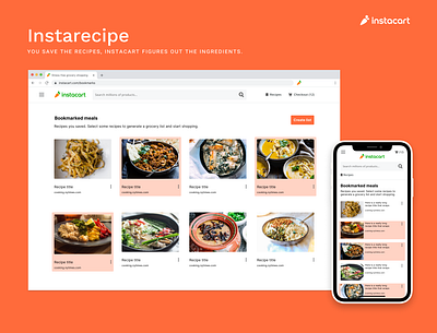 New feature design for Instacart design challenge feature figma food food app grocery instacart redesign responsive ui