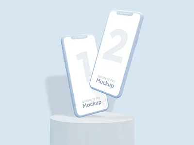 iPhone 12 Pro Clay Mockup abstract clean device display iphone 12 laptop mac macbook mockup phone phone mockup presentation realistic simple smartphone theme ui ux web webpage