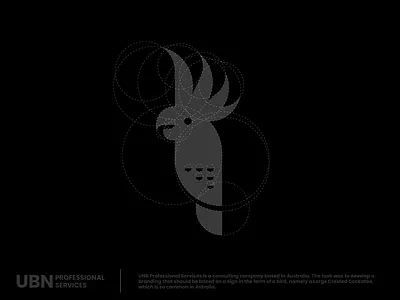 UBN Bird Logo Construction bird bird logo logo logo construction logo grid logotype mark minimal symbol