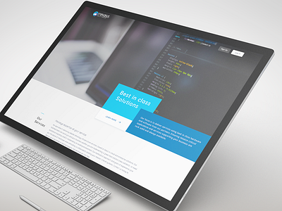 Exploration clean design dynamic header oneplage static ui ux webdesign website