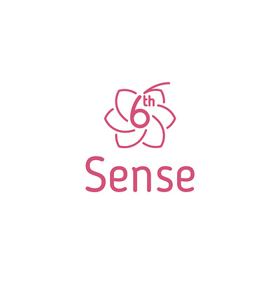 6th Sense - Beauty Salon design flower graphic design illustrator logo spa studio vector