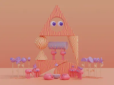 (￣ε￣＠) 3d 3d render b3d blender character character design cycles eevee illustration