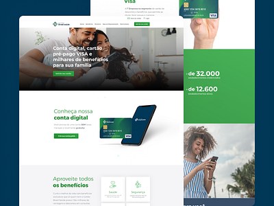 Cartão Brasil Saúde app design interface design ui ux web design