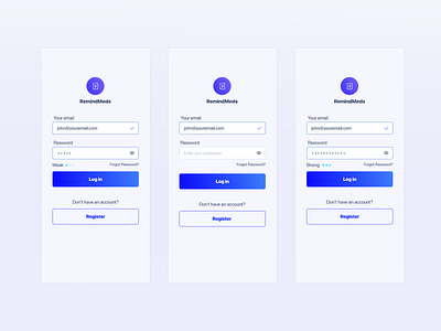 Concept Log in Screen login mobile password product design ui uidesign ux uxdesign