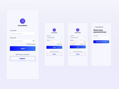 Login Screens Part 3 design error incorrect password login login screen password product design uidesign uiux uxdesign