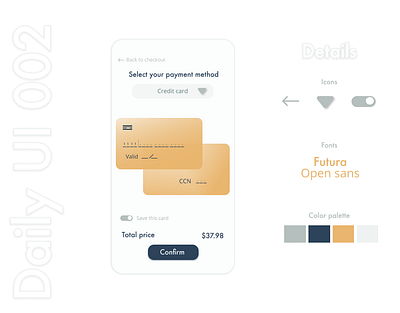 Credit Card Checkout #dailyui checkout creditcardcheckout dailyui figma interface ui ux web design
