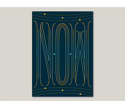 NOW design illustration lettering typography