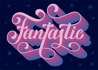 Fantastic adobe illustrator desing graphic design illustration lettering script lettering vector