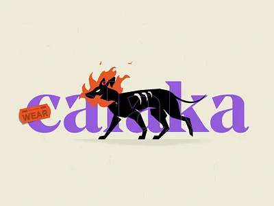 Calaka Wear — Logotype brand branding design identity illustration logo logotype menta picante typography vector