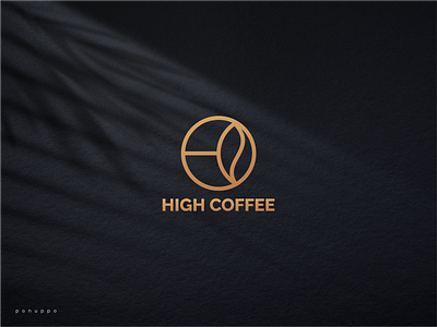 High Coffee Logo brand design brand mark branding coffee design food logo illustration jewelry logo logo logodesign logomaker modern logo simple logo top logo ui vector