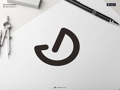 MD Monogram Logo branding design design logo icon illustration letter lettering logo logos md minimal monogram vector