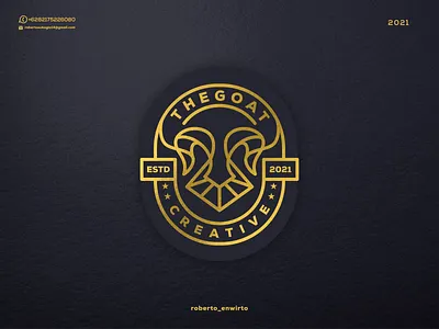 The Goat Creative Logo 3d animation branding design design logo graphic design illustration logo logo design logos the goat ui vector