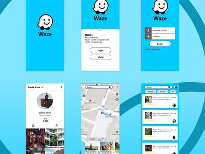 cute waze maps for new ui ux waze