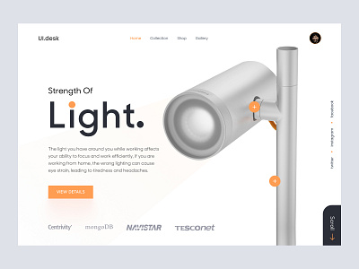 Lamp Landing Page lamp landing page landing landing page landingpage landingpage design ui web web design web ui website design