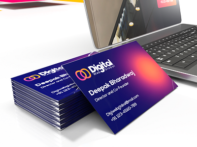 Visiting Card (Digiwebglobal.com) 3d adobe dimension card design graphic design logo mockup visiting card