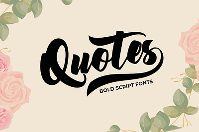 Quotes Bold Script 3d animation branding graphic design logo motion graphics ui