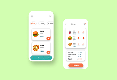 food deliver app app design fooddelivery app