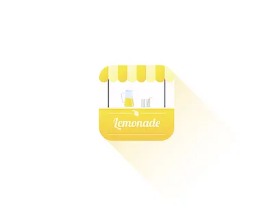Lemonade Store AppIcon adobe illustrator android app icon app icon app icon designers app icon logo app logo clean design colourful creative creative design creative logo design icon illustration ios app icon lemon lemonade logo store vector