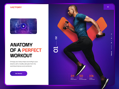 Victory - Fitness Web Concept appdesign appui darkweb design fitnesslandingpage fitnessweb gymwebdesign gymwebsitedesign landing page design landingpage modern design trendywebdesign ui uidesign webdesign websited webui workoutappdesign workoutwebdesign yogawebdesign