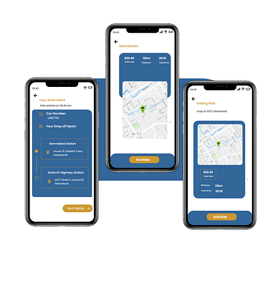 Rent-A-Ride App adobexd android app app branding carapp design figma graphic design mobile app ui ui design user experience ux website website design