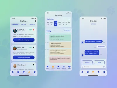 Pets App Design app design design interface ios mobile mobile app pet ui ui design ux ux design