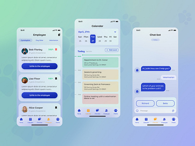 Pets App Design app design design interface ios mobile mobile app pet ui ui design ux ux design