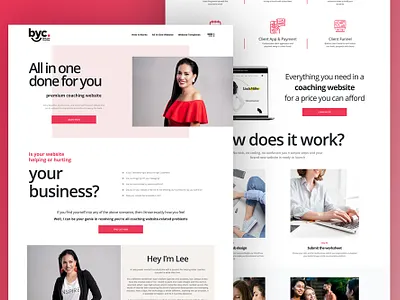 Build Your Coach web design