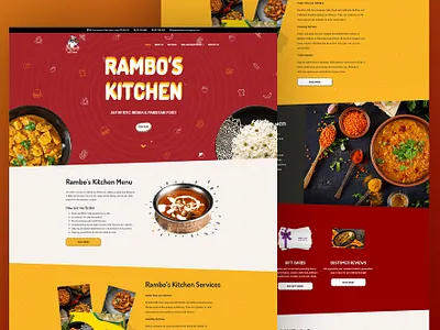 Rambo's Kitchen web design