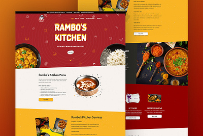 Rambo's Kitchen web design