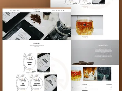 Mori Coffee web design