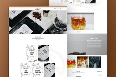 Mori Coffee web design