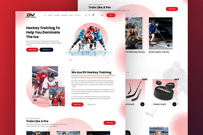 DV Hockey Training web design
