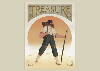 TREASURE character illustration photoshop treasure