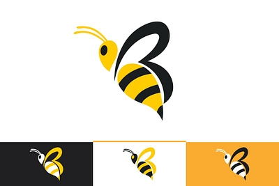 Bee Logo Template Vector Icon art autumn background banner bat bee bee logo black spider design illustration logo ui