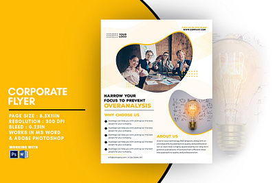 Modern corporate flyer digital flyer