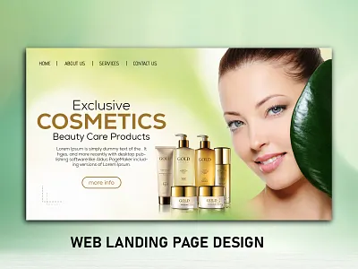 Web Landing Page Design advertising banner brand branding cosmetics design e commarce facebook post facewash graphic design illustration illustrator photoshop poster product ui web banner web landing page design web page website design