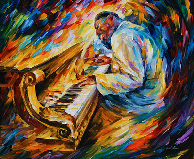 ERROLL GARNER JAZZ — oil painting on canvas leonidafremov