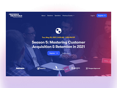 Commerce Roundtable is Live! agency animation b2b bbagency branding cms design ecommerce event logo nocode product design saas ui ux video visual identity web design webflow website