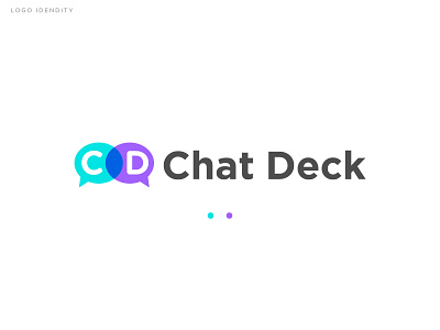 Chat logo " Chat Deck " brand identity branding branding design chat logo conversational logo creative logo graphic design letter logo letter logo design logo logo creation logo design logo folio logo type modern logo visual identity