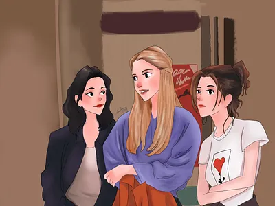 Friends One with the Fake Monica animation design friendstvshow graphic design