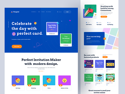 Ucapint Greeting Card - Landing Page card design greeting greeting card landing landing page landing page design landingpage ucapan ucapin ucapint web web design