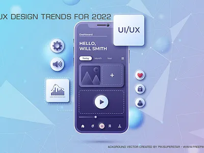 8 top UX design trends for 2022 2019 3d animation branding design graphic design gsfxmentor illustration logo motion graphics trendsdesgine trendsdesignhugger ui ux