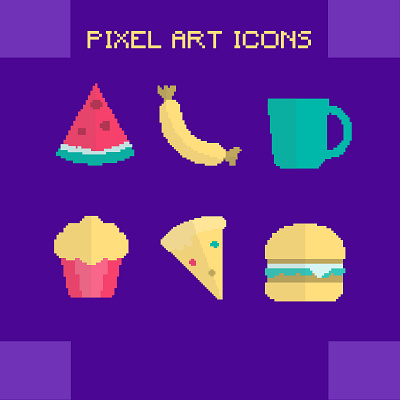 Pixel Art Icons game graphic design icon pixel art