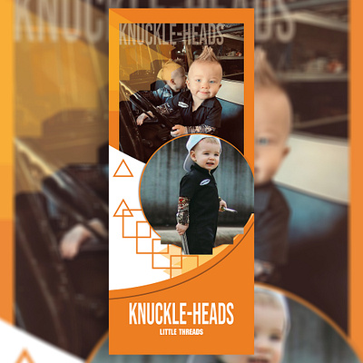 KNUCKLEHEADS LITTLE THREADS banner bannerdesign branding design graphic design illustrator photoshop