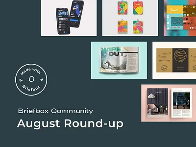 Made With Briefbox: August 2021 branding design identity illustration logo packaging ui web design website