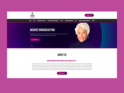 McGhee Broadcasting branding business clean design ui ux web website design