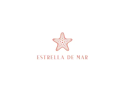 Estrella de mar - logo airbnb beach branding design estrella holydays identity illustration logo minimal ocean sand sea seastar simple spain star summer