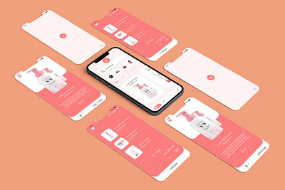 Beauty App Design branding graphic design ui