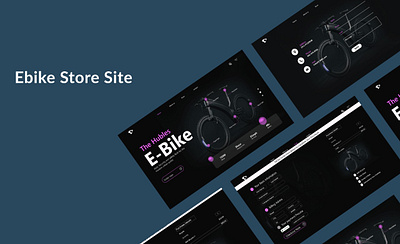 E-Bike Store Design branding graphic design ui