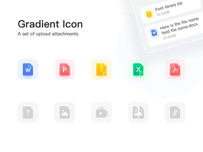 Gradient Icon design flat illustration ui ux